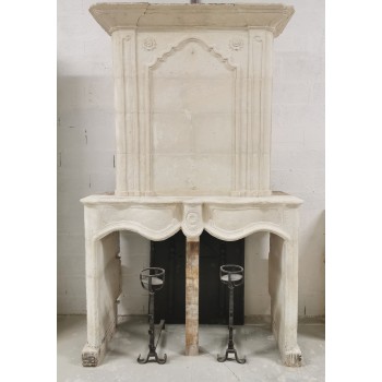Regency fireplace with a trumeau