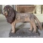 Statut lion en ciment